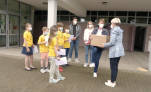 Preisübergabe an der Grundschule Marien Paderborn vor Ort (© Kreis Paderborn) Preisübergabe an der Grundschule Marien Paderborn vor Ort (© Kreis Paderborn)